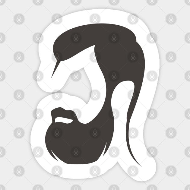 Islam - Beard Man Sticker by ahmadzakiramadhan